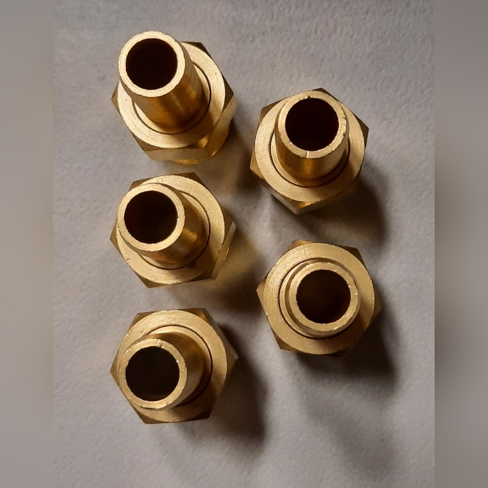 1/2" MNPT × 1/2" HB Swivel Fitting For 1/2" Hose FT-TW12B Lot Of 5 - Picture 4 of 4
